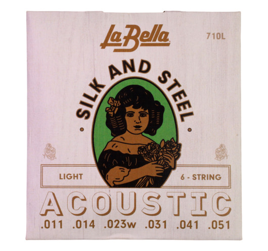 Jeu de Cordes La Bella 710L Guitare Acoustique Silk and Steel | Maderas Barber