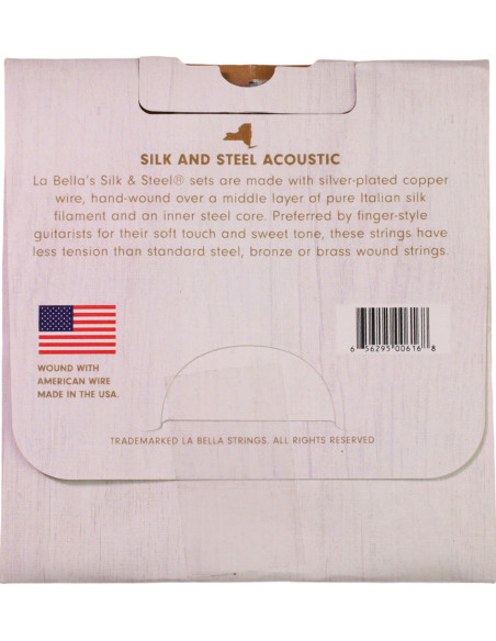Set de Saiten La Bella 710L Akustikgitarre Silk & Steel | Maderas Barber