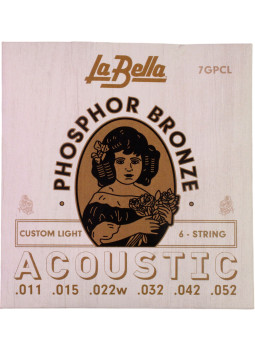 Set de corde La Bella 7GPCL chitarra acustica Phosphor Bronze | Maderas Barber