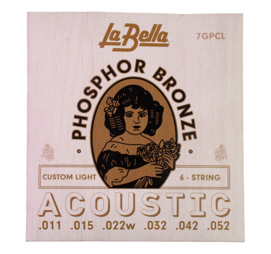 Juego de Cuerdas La Bella 7GPCL Guitarra Acústica Phosphor Bronze | Maderas Barber