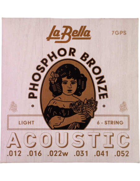 Set de Saiten La Bella 7GPS Akustikgitarre Phosphor Bronze | Maderas Barber