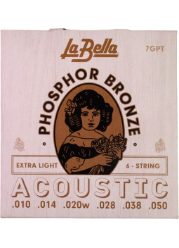 Set de corde La Bella 7GPT chitarra acustica Phosphor Bronze | Maderas Barber