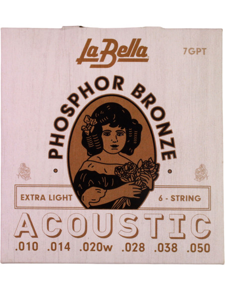 Set de Saiten La Bella 7GPT Akustikgitarre Phosphor Bronze | Maderas Barber