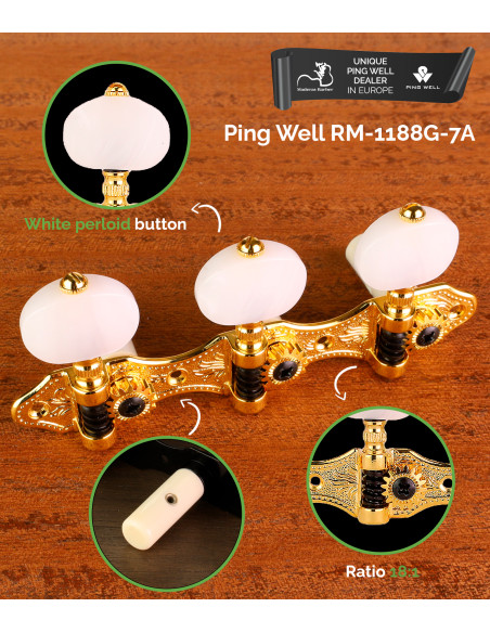 Mécaniques Ping Well RM-1188G-7A | Maderas Barber
