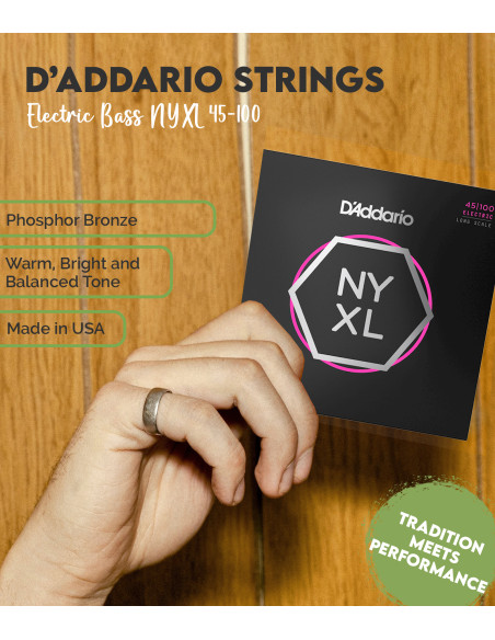 Buy Electric Bass NYXL45100 D'Addario Strings Set