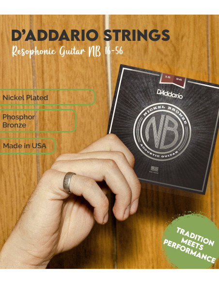 Comprar Set corde D'Addario Resonadora NB1656