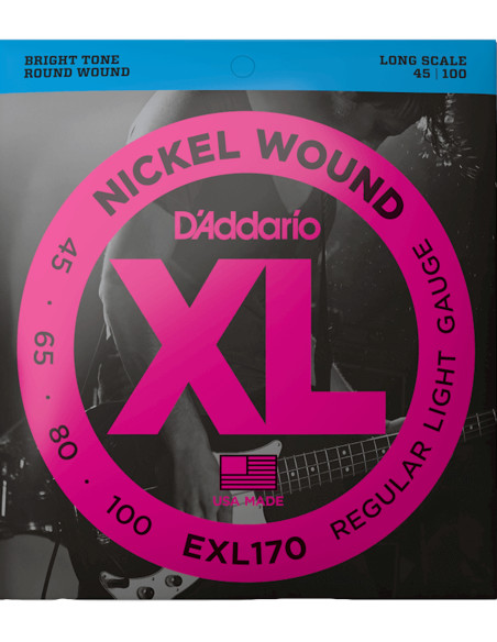 Jeu Cordes D'Addario Basse Électrique EXL170