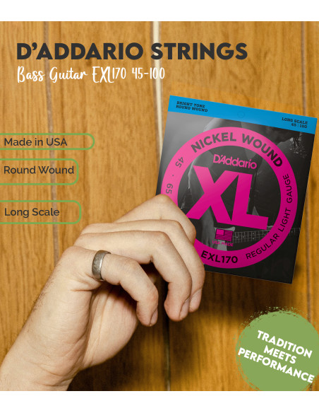 Buy Bass Guitar EXL170 D'Addario Strings Set