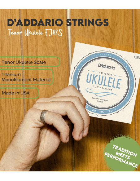 Buy Tenor Ukulele EJ87T D'Addario Strings Set