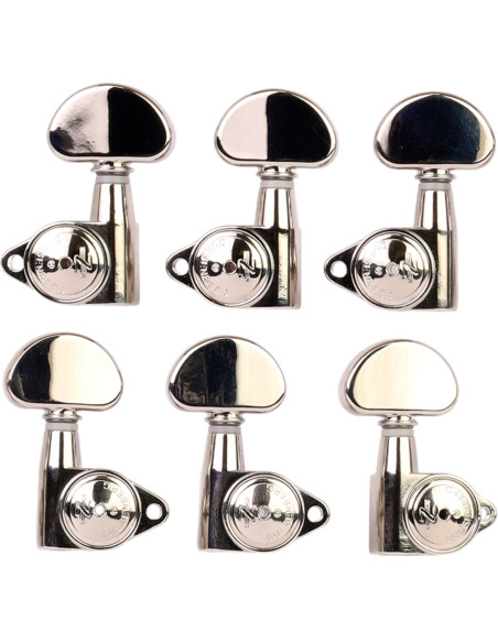 Clavijero Guitarra Duesenberg Z-Tuner Kidney 3+3 Níquel | Maderas Barber