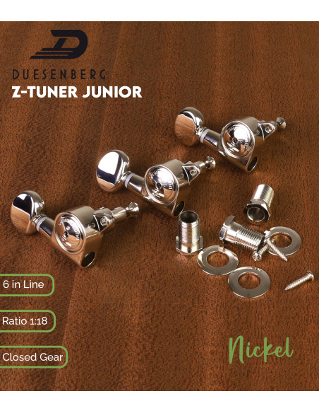 Mécanique Duesenberg Head Z-Tuner Junior 6 en Ligne Nickel | Maderas Barber