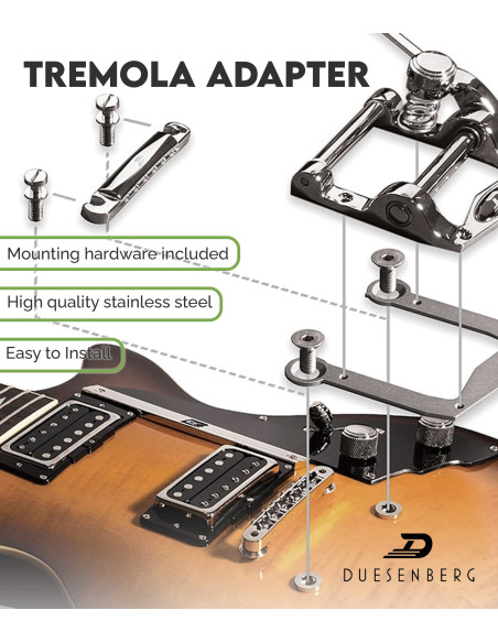 Duesenberg Diamond Deluxe Tremola Adapter | Maderas Barber