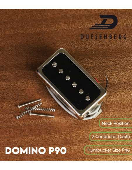 Pastilla Duesenberg Domino P90 Mástil Níquel | Maderas Barber