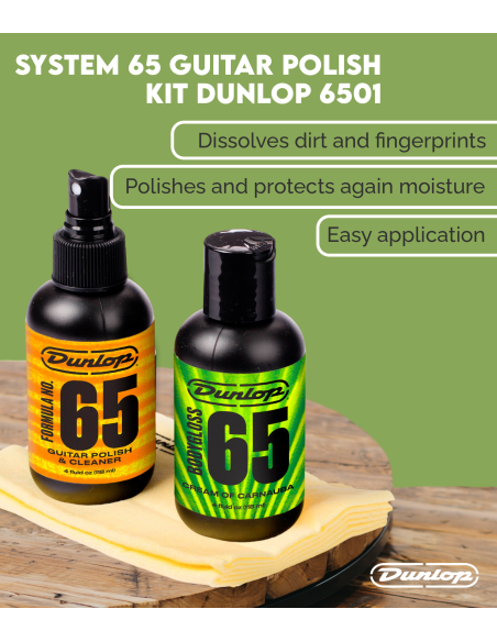 Kit Pulimento Guitarra Dunlop 6501 System 65 | Maderas Barber