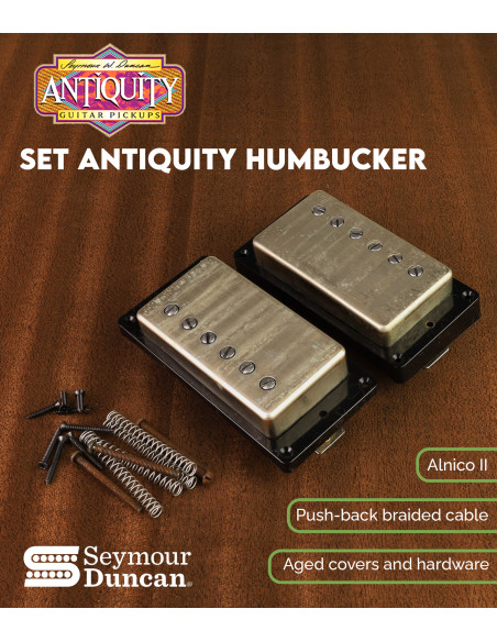 Set pickups chitarra elettrica Seymour Duncan Antiquity Humbucker Níquel | Maderas Barber