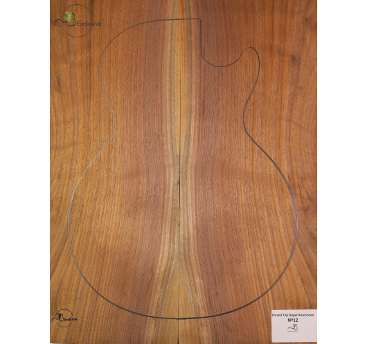 Carved Top amerikanischer Nussbaum MB Exclusive Nr.12 | Maderas Barber