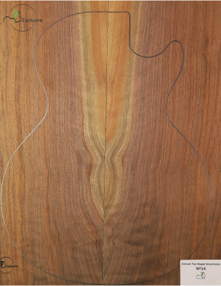 MB Exclusive American Walnut Carved Top Nº14  | Maderas Barber