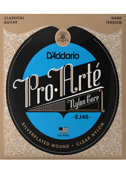 Jeu de Cordes Guitare Classique D'Addario EJ46 Hard