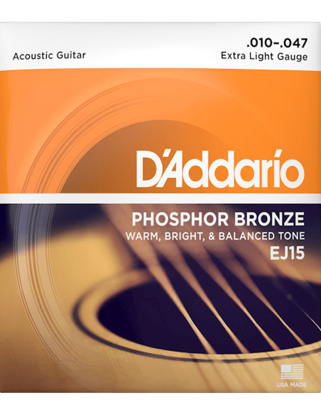 Comprar corde D'Addario acustica EJ15 | Maderas Barber