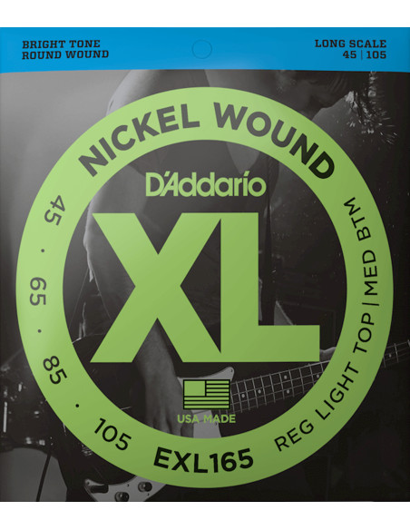 Buy Bass Guitar EXL165 D'Addario Strings Set