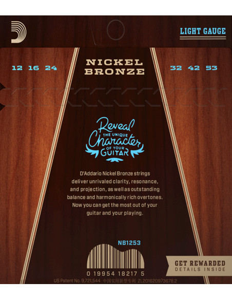 Comprar Set corde D'Addario acustica NB1253