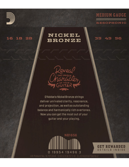 Buy Resophonic Guitar NB1656 D'Addario Strings Set