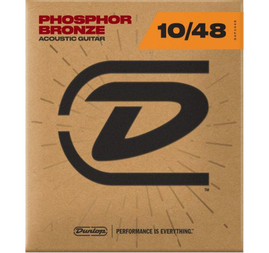 Jeu de Cordes Dunlop Phosphor Bronze 92/8 Extra Light 10-48 acoustique