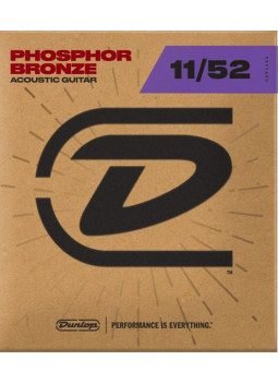 Juego Cuerdas Dunlop Phosphor Bronze 92/8 Medium Light 11-52 acústica