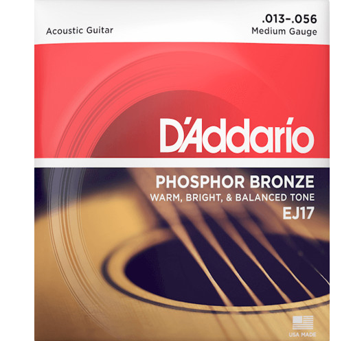 Jeu de Cordes D'Addario acoustique ej15