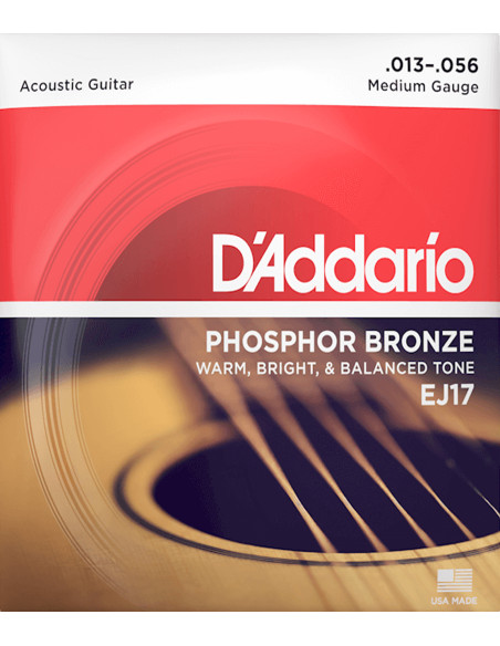 Comprar Cuerdas D'Addario Acústica EJ17 | Maderas Barber