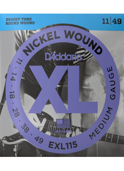 Set corde D'Addario chitarra elettrica EXL115 | Maderas Barber