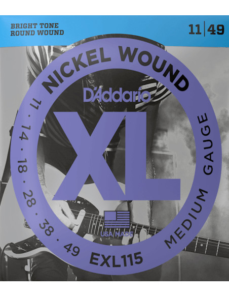 Set Saiten D'Addario E-Gitarre EXL115 | Maderas Barber