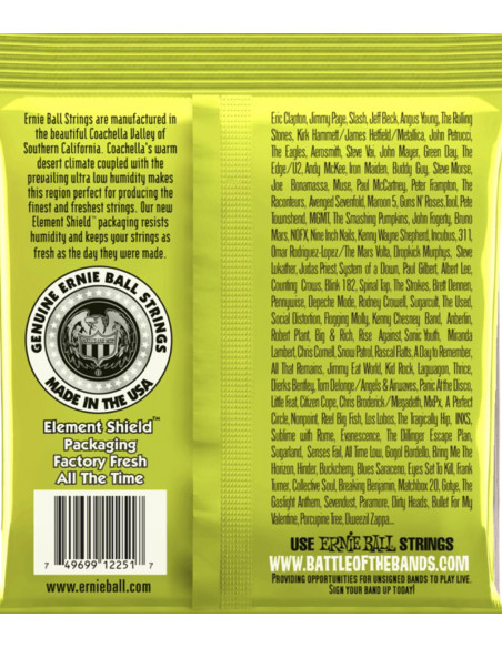 Set de corde Ernie Ball chitarra elettrica Pure Nickel Slinky