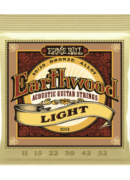 Juego de Cuerdas Ernie Ball Guitarra Acústica Earthwood Light 11-52