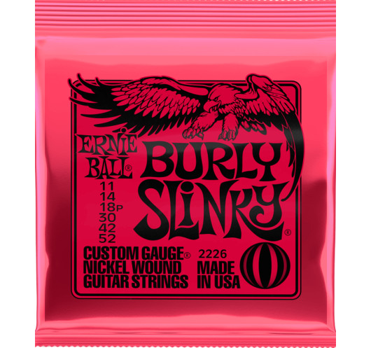 Juego de Cuerdas Ernie Ball Guitarra Eléctrica Slinky Burly 11-52