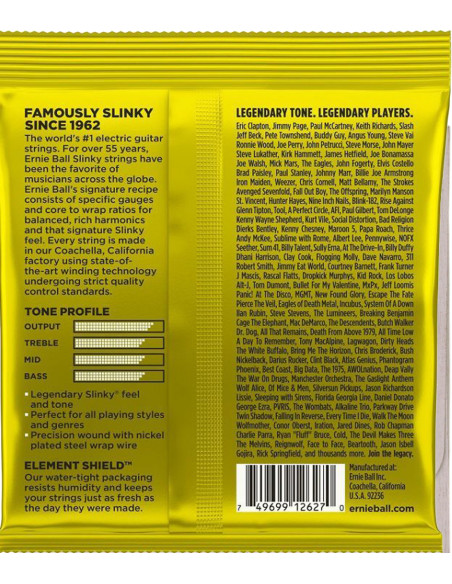 Set de corde Ernie Ball chitarra elettrica Beefy Slinky 11-54 |