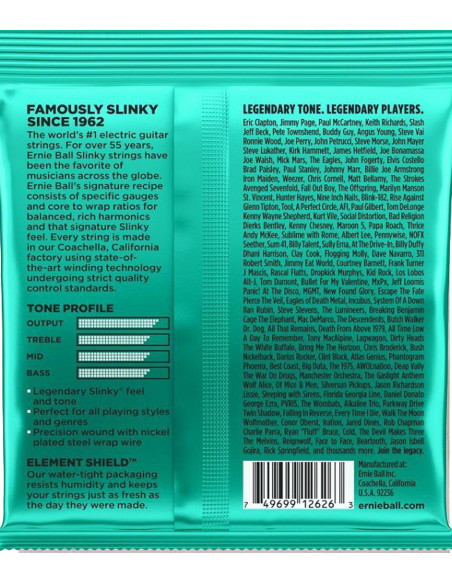 Set de corde Ernie Ball Not Even Slinky 12-56 | chitarra elettrica