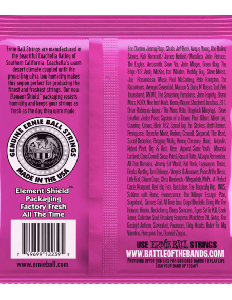 Juego de Cuerdas Ernie Ball Guitarra Eléctrica Super Slinky Planas