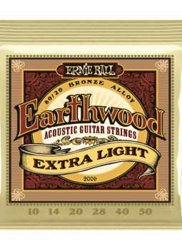 set de cordes Guitare Acoustique Earthwood Extra Light 10-50