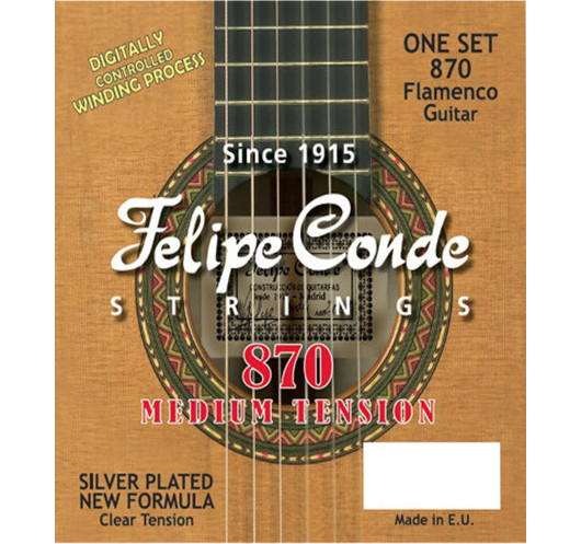 Buy Felipe Conde Flamenco Guitar Strings Medium Tension 870