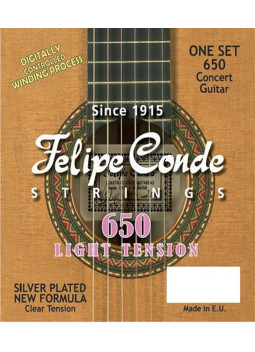 Juego Cuerdas Guitarra Clásica Felipe Conde Tensión Suave 650