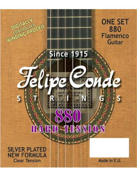 Buy Felipe Conde Flamenco Guitar Strings Hard Tension 880