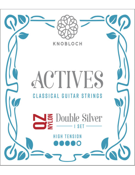 Juego Cuerdas Guitarra Clásica Knobloch Double Silver QZ Nylon 500ADQ
