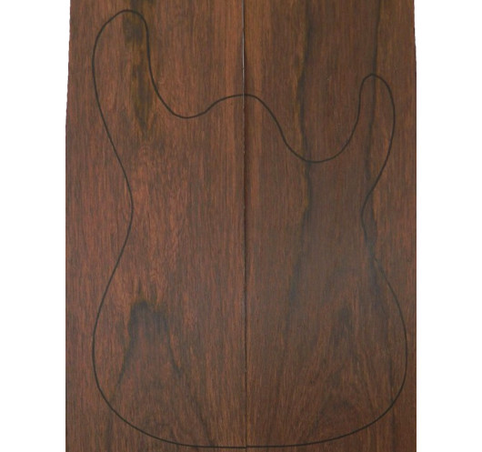 Carved Top palissandro Madagascar chitarra elettrica | Maderas Barber