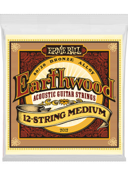 Jeu de cordes Ernie Ball Guitare Acoustique 12 cordes Earthwood Light 11-52