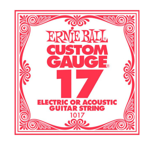 Corde Ernie Ball Guitare Électrique / Acoustique Plate 017