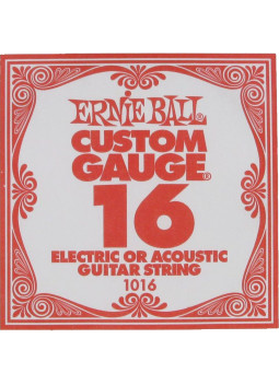 Cuerda Ernie Ball Guitarra Eléctrica / Acústica Plana 016