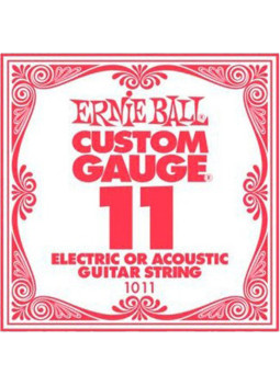 Cuerda Ernie Ball Guitarra Eléctrica / Acústica Plana 0.11