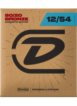 Buy Dunlop 80/20 Bronze Light 12-54 acoustic guitar String Set