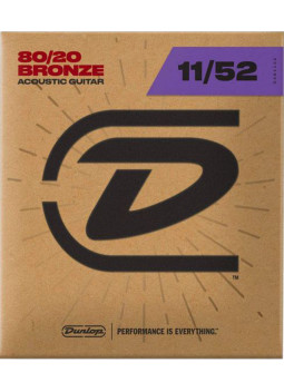 Juego Cuerdas Dunlop 80/20 Bronze Medium Light 11-52 acústica